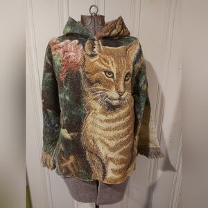 Hooded sweater, unique model, upcycle